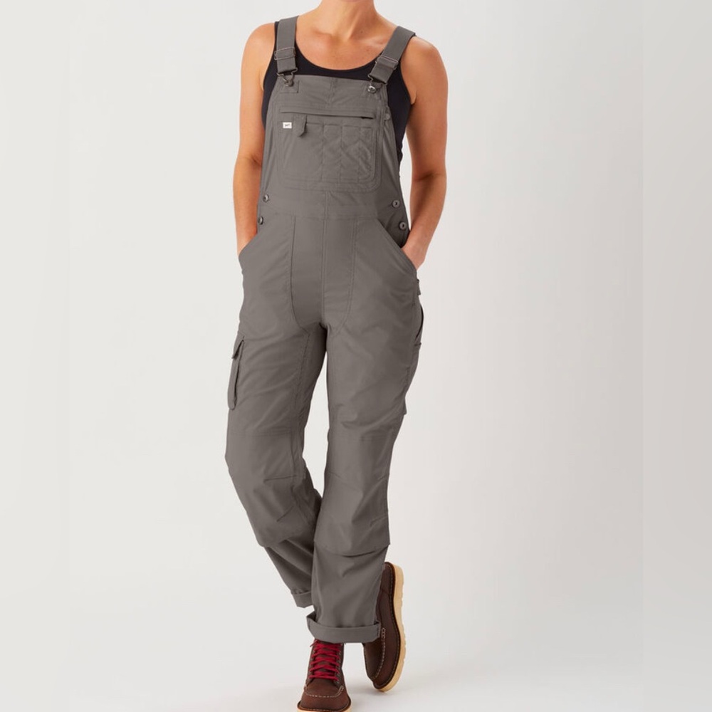 Duluth Trading Co Heirloom Gardening Overalls Charcoal Large (14-16, 29”)